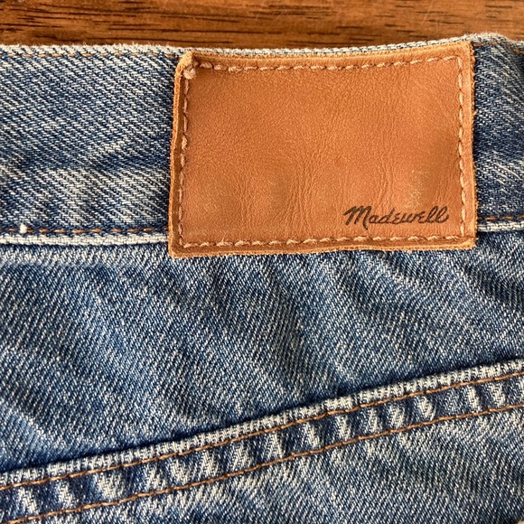 Madewell The Classic Straight Jean Sz 28 Cropped Distressed High Rise - Picture 7 of 11